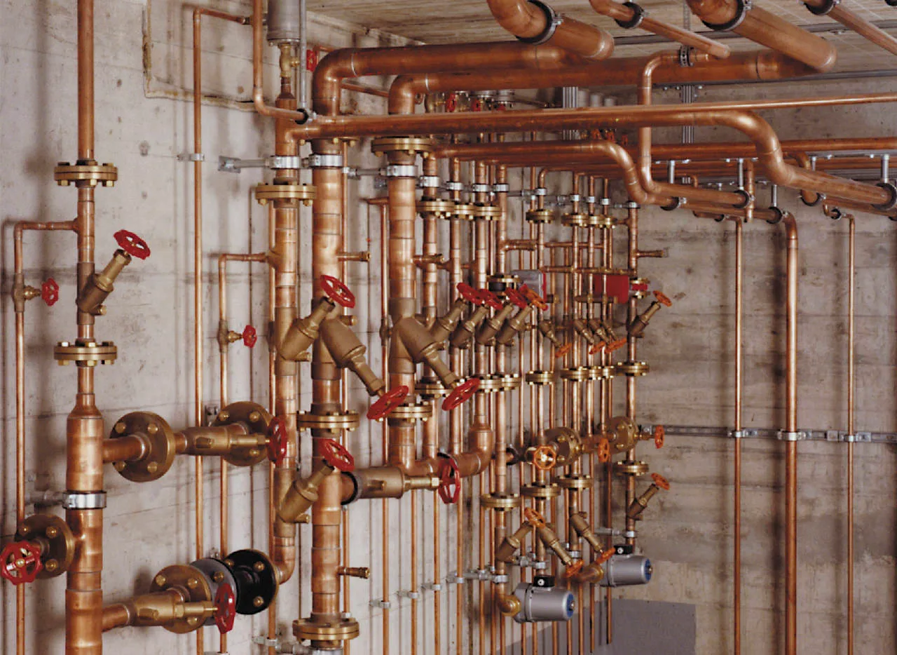 Copper installation pipes